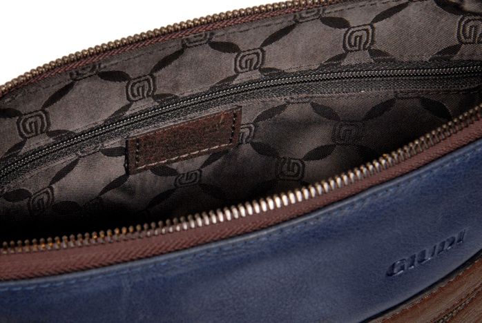 detail Kožený shopper