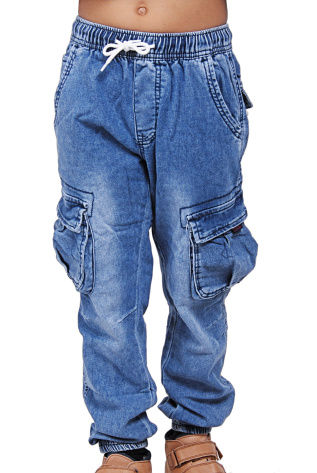 Dětské jeansové kapsáče do gumy