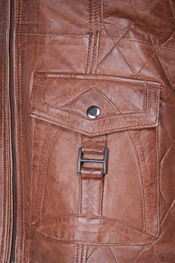 detail kožená bunda dámská