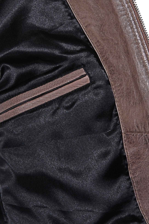 detail Kožená dámská bunda, VĚTŠÍ VELIKOST