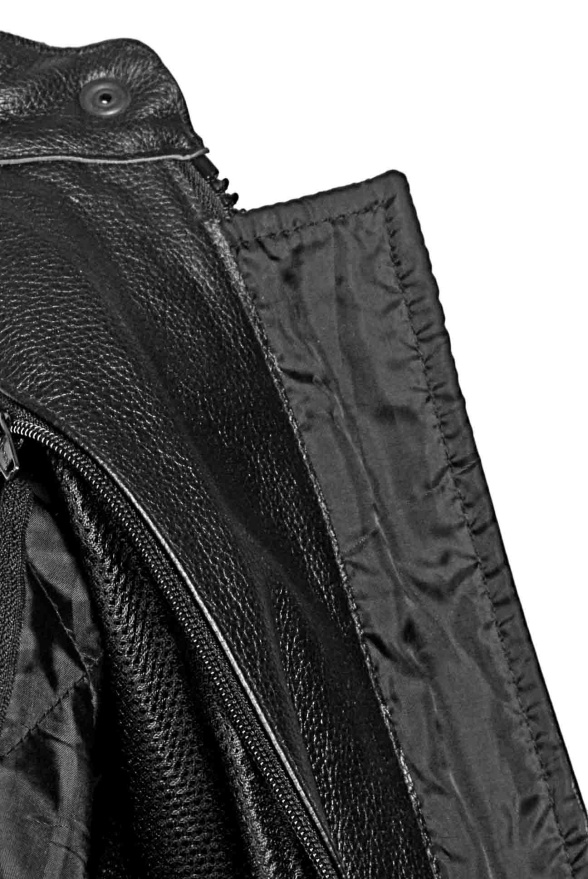 detail kožená bunda + protectory