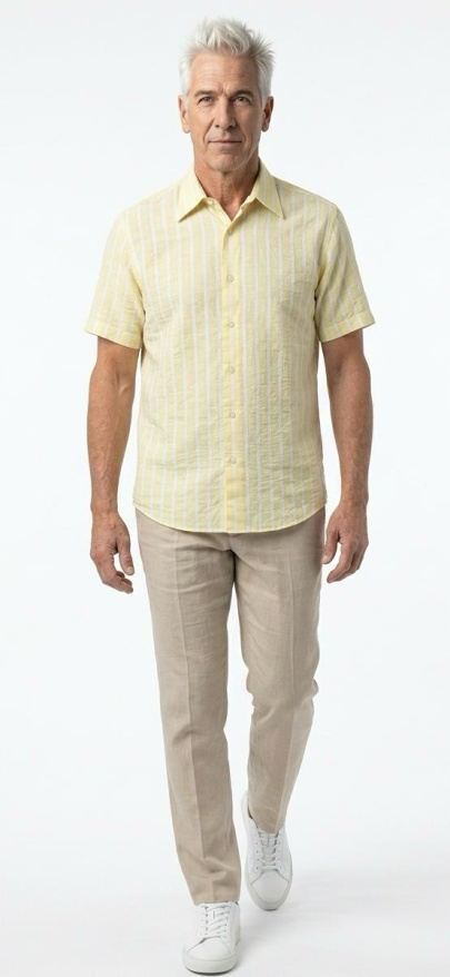 detail Pánská košile SLIM FIT kr. rukáv
